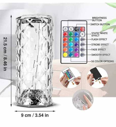 16 color Led table lamp