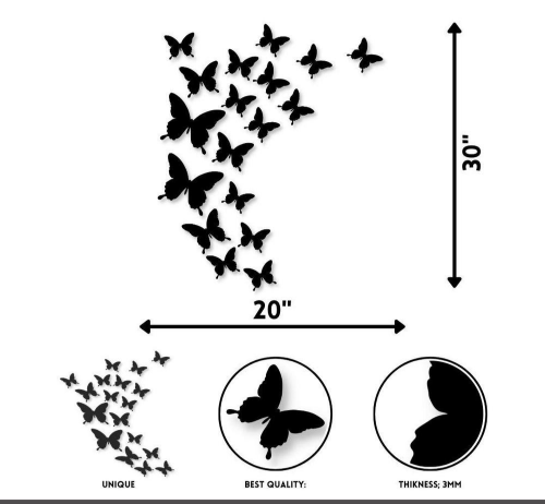 Pack of thirty butterflies 🦋