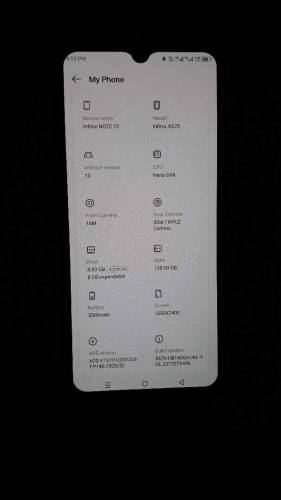 Infinix note 12 g96 8/128