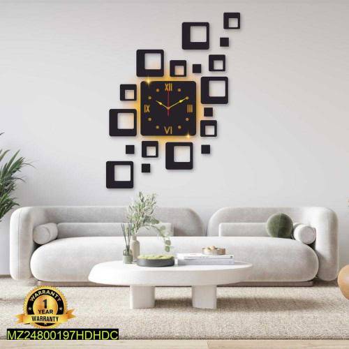 Laminated Wall Clock With Backlight 