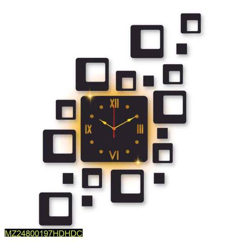 Laminated Wall Clock With Backlight 