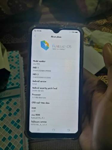 Android mobile with charger 