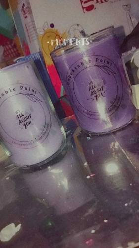 Glass candle