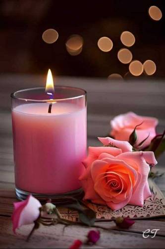Glass candle