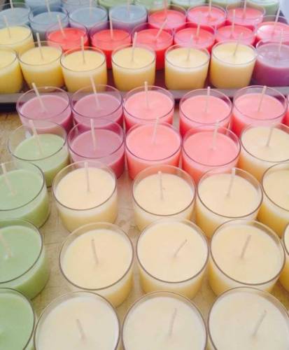 Glass candle