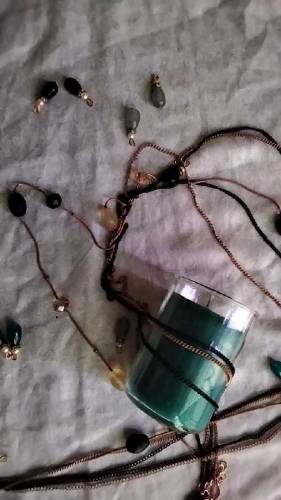 Smallish Glass Candle
