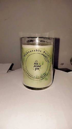 Smallish Glass Candle