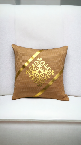 Luxury Jute Cushion Cover 16×16 Inches Sofa Decoration