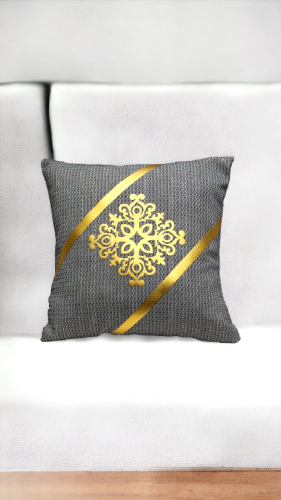 Luxury Jute Cushion Cover 16×16 Inches Sofa Decoration