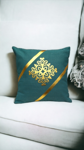 Luxury Jute Cushion Cover 16×16 Inches Sofa Decoration