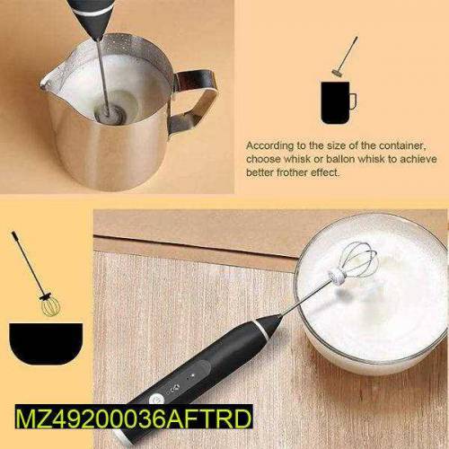 milk frother coffee egg beater red