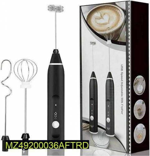 milk frother coffee egg beater red