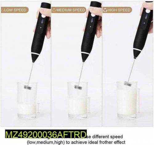 milk frother coffee egg beater red
