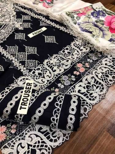 Most beautiful artical 3 PC unstiched dress.