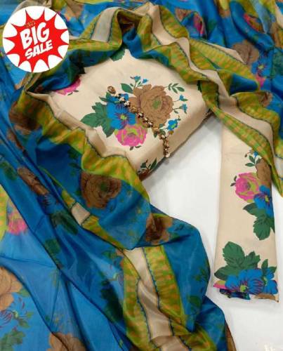 Unstiched 3 PC suits..