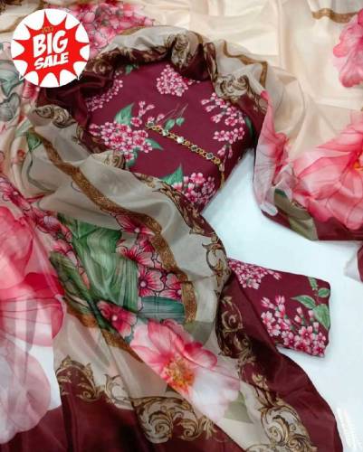 Unstiched 3 PC suits..