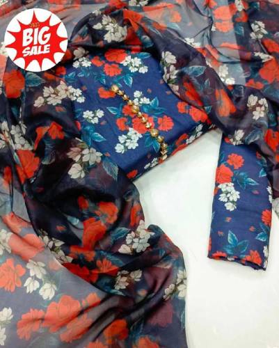 Unstiched 3 PC suits..