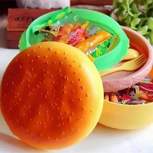 Round Cute Burger Shape Lunch Bpx