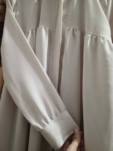 Georgette Off white Abaya
