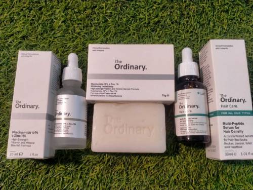 The Ordinary Hair Oil Serum and Soap 