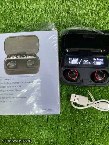 M Digital Display case Earbuds black 