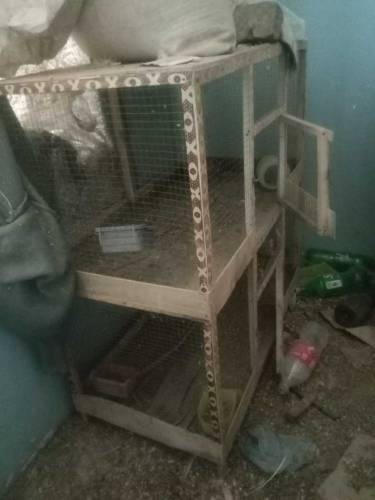 4 cages 3 wood and 1 metal 