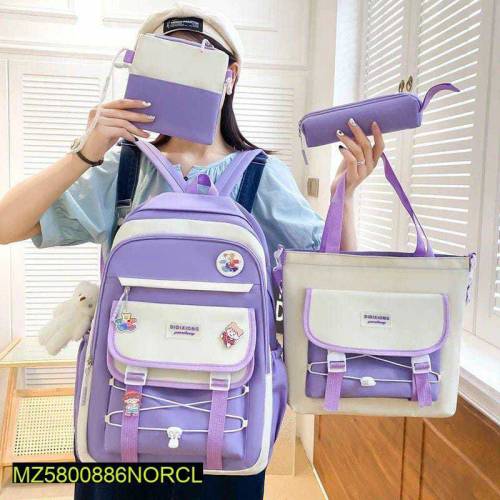 4 Pcs kids Naylon School Bag