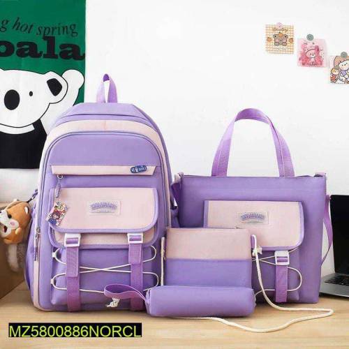4 Pcs kids Naylon School Bag