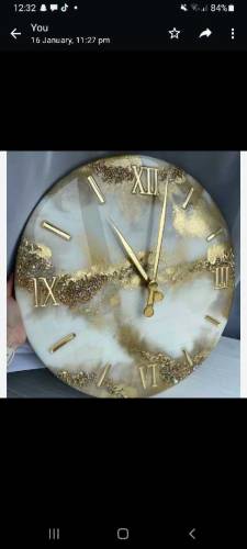 luxury wall clock hand made.