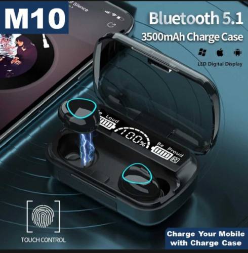 Original M10 TWS Airpods with Super Sound & High Quality Touch Sensors