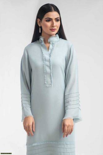 2 pcs stitched georgette plain suit