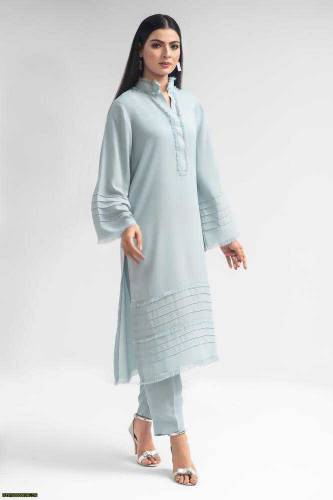 2 pcs stitched georgette plain suit