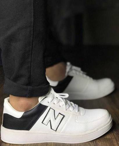M.K Soft Synthetic Material Sneakers On Rexine - SN111, Black