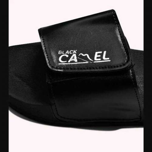 Black Camel Magic style slide flip flop