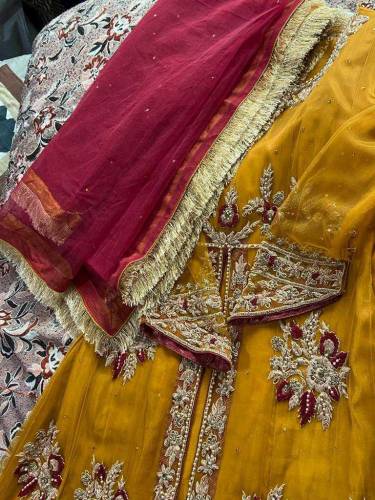 long fancy maxy frock for wedding