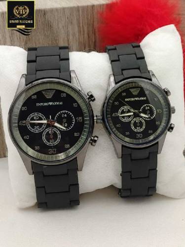 ARMANI COUPLE WATCH ⌚GOOD LOOKING DILE🔥