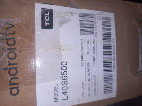 TCL Android TV Model L40S6500 