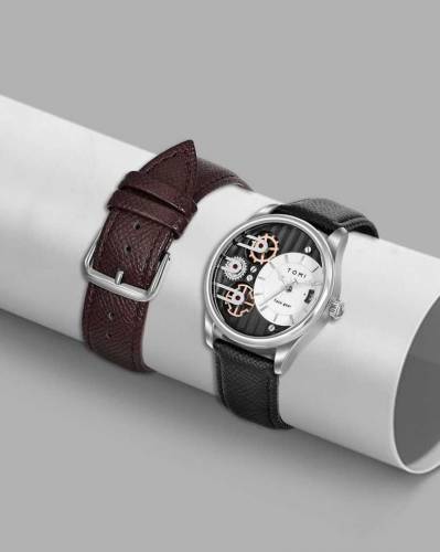 TOMI T-106 Face Gear Dual Strap Luxury Watch