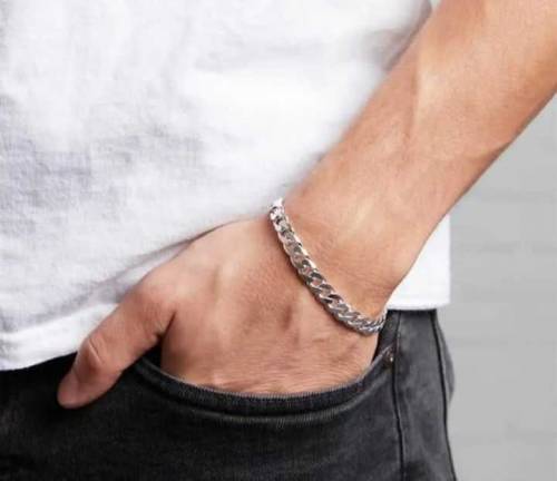 Men,s Chain and Bracelet set 2 PCS Chain and Bracelet
