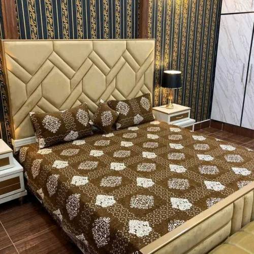 4 pcs Velvet jayquard Bedsheets