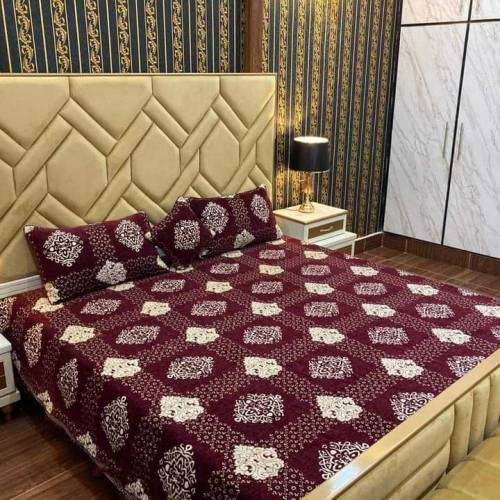 4 pcs Velvet jayquard Bedsheets