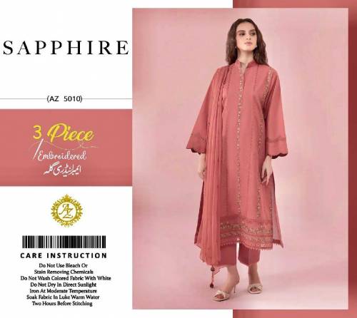 woman unstitched embroidery suits