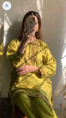 2pc stich lawn embroidery ladies suit 