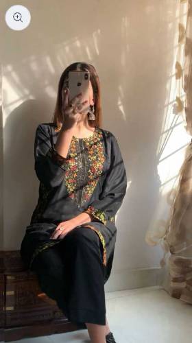 2pc stich lawn embroidery ladies suit 