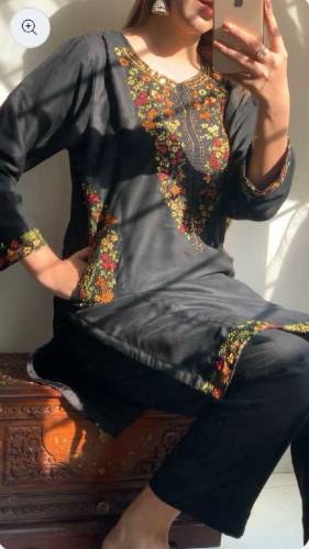 2pc stich lawn embroidery ladies suit 