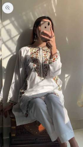 2pc stich lawn embroidery ladies suit 
