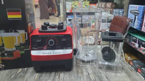 German Silver Crest 2 in 1 Juicer/Blender & Dry Mill Jar