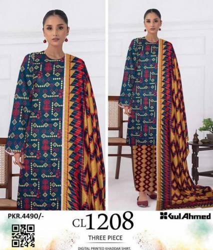 gul ahmad woman unstitched branded suit 