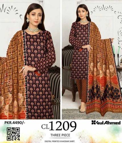 gul ahmad woman unstitched branded suit 