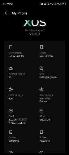 infinix Hot 40i with box
